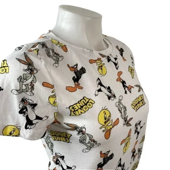 Looney Tunes Tee Bugs Bunny Tweety Bird Sylvester Cat Shirt Size S - Picture 4 of 9